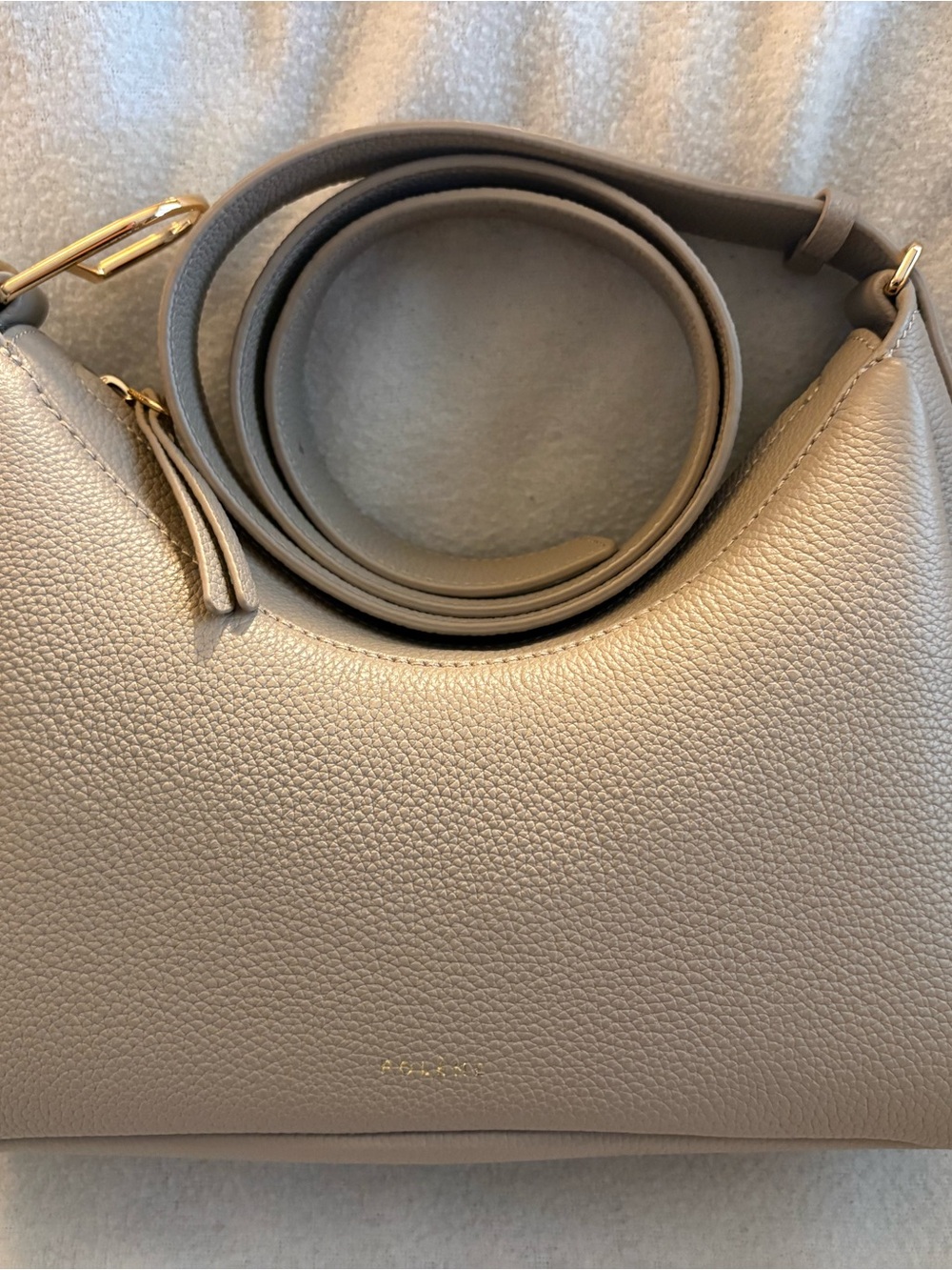 Polène Taupe Umi Bag with Gold Hardware - Picture 3 of 12